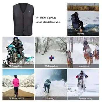 Electric Vest Heated Jacket Heated Hot Compress Body Warmer Clothing Carbon Fiber Black Heated Pad USB Physiotherapy Thermal
Electric Vest Heated Jacket Heated Hot Compress Body Warmer Clothing Carbon Fiber Black Heated Pad USB Physiotherapy Thermal
