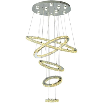 Large LED Chandelier Lighting for Staircase Luxury Rings Modern Crystal Lamp Living Room Hotel Hall Cristal Lustres Lamps Decor
Large LED Chandelier Lighting for Staircase Luxury Rings Modern Crystal Lamp Living Room Hotel Hall Cristal Lustres Lamps Decor