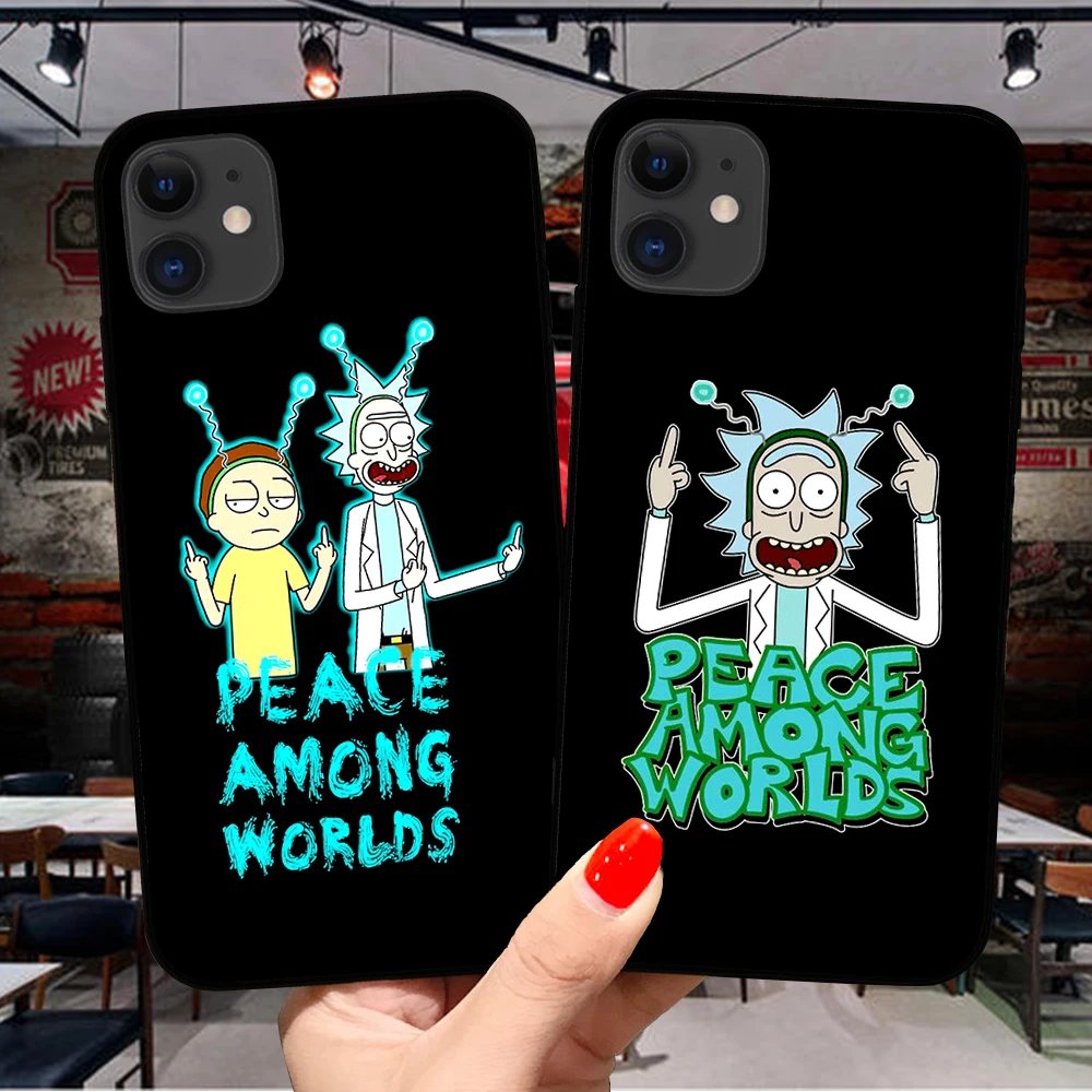 

Cartoon Anime Rick And Morty Phone Case For iPhone 11 Pro X XR XS Max SE 6 6S 7 8 Plus 5s Soft Silicone TPU Cover Coque Fundas