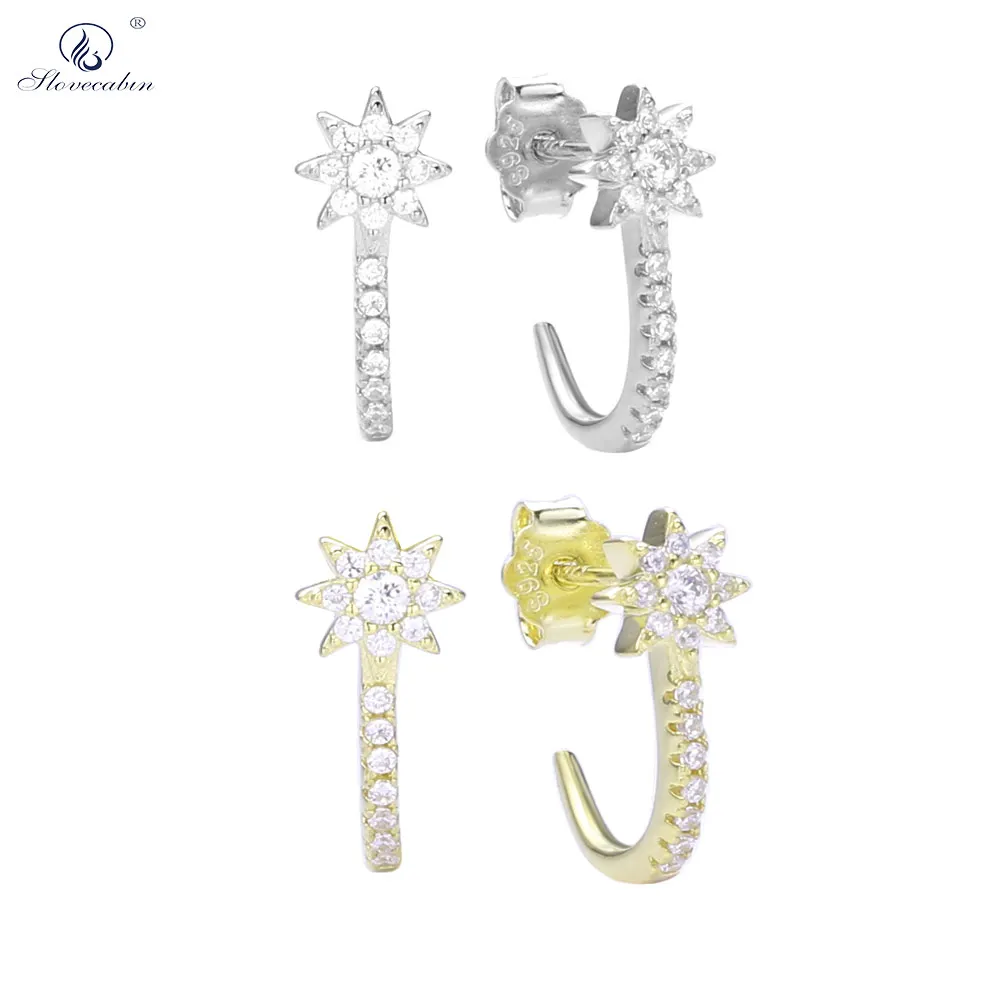 Slovecabin 925 Sterling Silver Star Crystal Women Stud Earring Piercing Zircon CZ Clips Fashionable Wedding Gold Luxury Earring
Slovecabin 925 Sterling Silver Star Crystal Women Stud Earring Piercing Zircon CZ Clips Fashionable Wedding Gold Luxury Earring