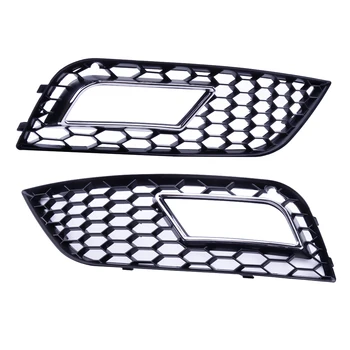 1Pair Silver Honey-comb Front Bumper Fog Light Grille 8K0807681K 8K0807682K fit for AUDI A4 B8.5 RS4 STYLE 2013 2014 2015 2016
1Pair Silver Honey-comb Front Bumper Fog Light Grille 8K0807681K 8K0807682K fit for AUDI A4 B8.5 RS4 STYLE 2013 2014 2015 2016