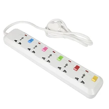 Electrical Power Strip 10A overload Protection 1.8M German Adapter Extension 5AC EU Output socket Independent Switches
Electrical Power Strip 10A overload Protection 1.8M German Adapter Extension 5AC EU Output socket Independent Switches