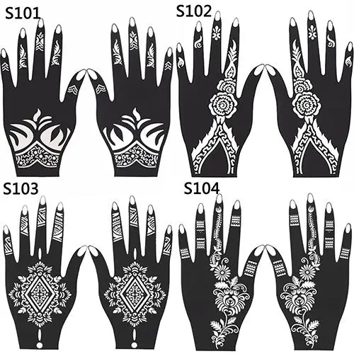 Модная татуировка хной 2 шт. искусственные татуировки для рук DIY боди-арт наклейка