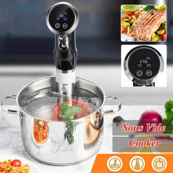 1500W 220V Vacuum Slow Sous Vide Food Coer ful Immersion Circulator LCD Digital Timer Display Stainless Steel EU Plug Black
1500W 220V Vacuum Slow Sous Vide Food Coer ful Immersion Circulator LCD Digital Timer Display Stainless Steel EU Plug Black