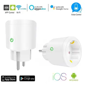 Smart Plug EU WiFi Socket 10A/16A Timing APP Control Via iOS Android Phone Works With Alexa Google Smart Home Voice Control
Smart Plug EU WiFi Socket 10A/16A Timing APP Control Via iOS Android Phone Works With Alexa Google Smart Home Voice Control