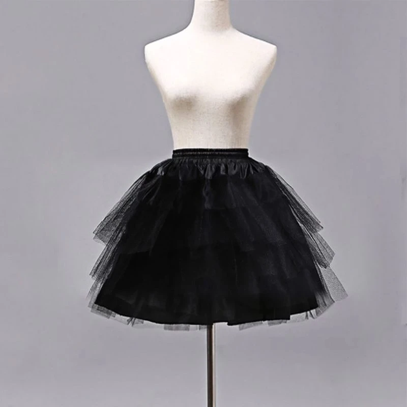 

Cosplay Maid Wear Lolita Pettiskirt Short Girls Ballet Mesh Yarn Skirt Petticoats