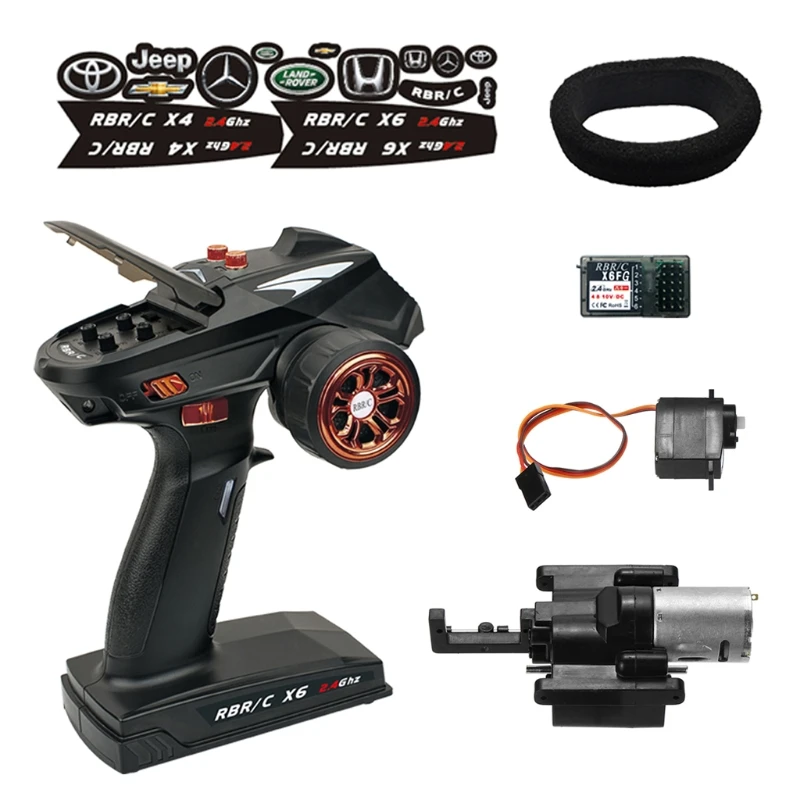 X6 2.4G 6CH Transmitter with Mixed Mode and X6F Receiver for RC Crawler Car Boat B36E
X6 2.4G 6CH Transmitter with Mixed Mode and X6F Receiver for RC Crawler Car Boat B36E