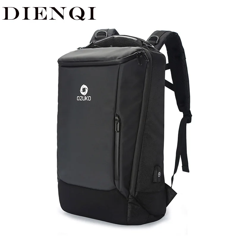 DIENQI мужской деловой рюкзак 3-слойный Универсальный вместительный для ноутбука 17 3