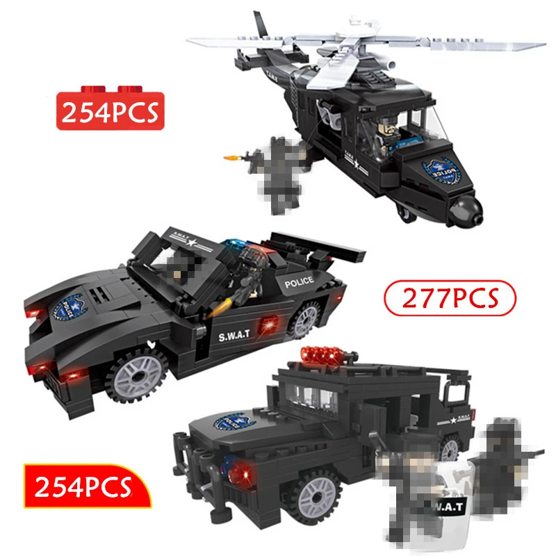 Building Blocks City Special Police Series Helicopter Hummer Chasing Car Assembling Toy Bricks Plane For Children's Toys Gift
Building Blocks City Special Police Series Helicopter Hummer Chasing Car Assembling Toy Bricks Plane For Children's Toys Gift