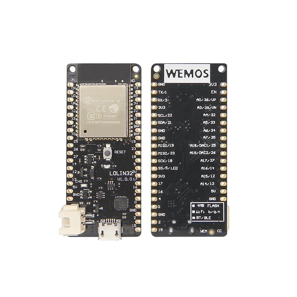 Panel D1 LOLIN32 V1.0.0-ESP32 WIFI and Bluetooth module ESP8266 development module
Panel D1 LOLIN32 V1.0.0-ESP32 WIFI and Bluetooth module ESP8266 development module