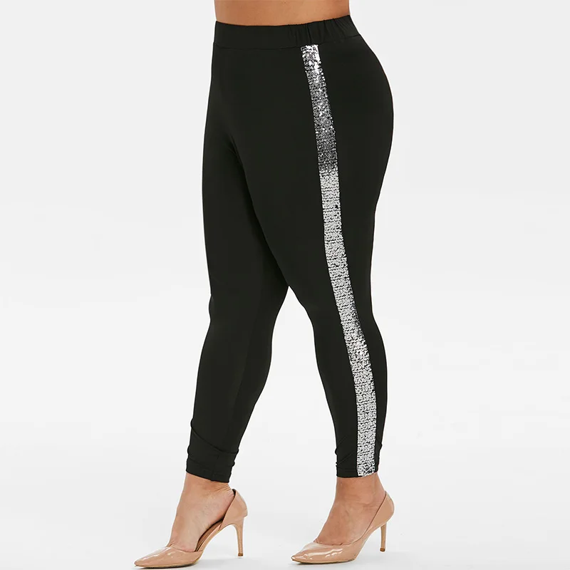 ROSEGAL Plus Size Skinny Sequins Ninth Leggings High Waist Women Sexy Leggings Casual brilliant Long Pants 5XL 2019 Fall
ROSEGAL Plus Size Skinny Sequins Ninth Leggings High Waist Women Sexy Leggings Casual brilliant Long Pants 5XL 2019 Fall