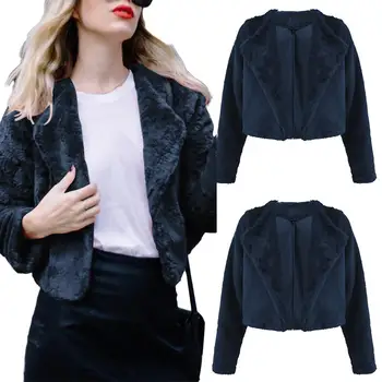Chic Women Winter Solid Color Long Sleeve Lapel Warm Faux Fur Coat Short Jacket
Chic Women Winter Solid Color Long Sleeve Lapel Warm Faux Fur Coat Short Jacket