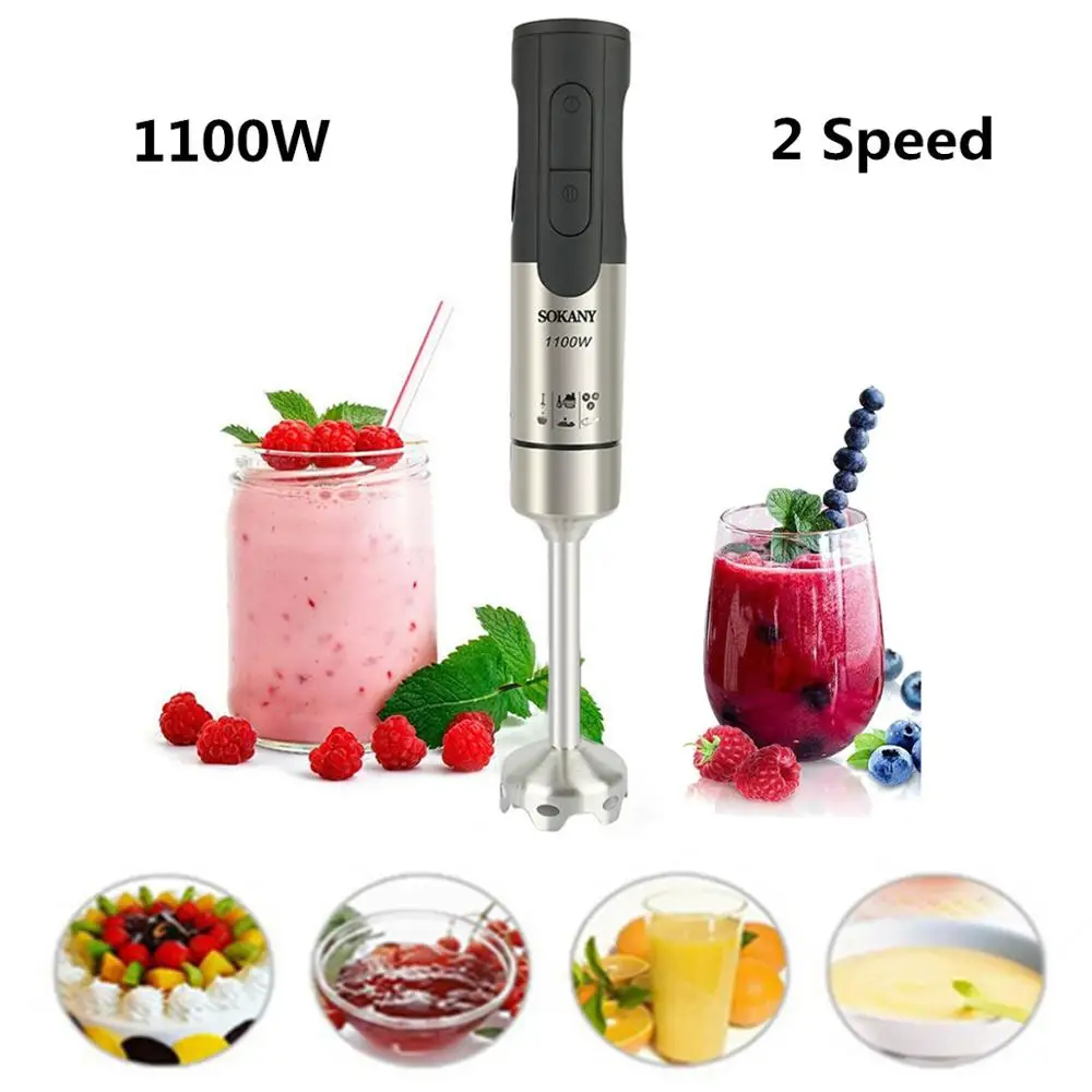 1100W Portable Electric Blender 2 Speed Multifunctional Kitchen Hand Mixer Fruit Vegetable Nut Juice Smoothie Baby Food Blenders
1100W Portable Electric Blender 2 Speed Multifunctional Kitchen Hand Mixer Fruit Vegetable Nut Juice Smoothie Baby Food Blenders