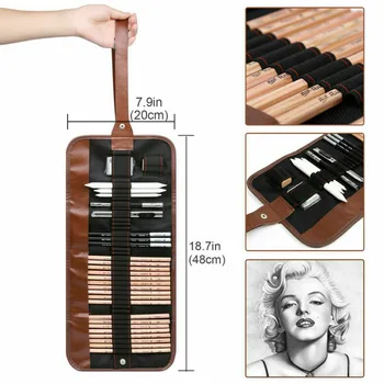 29Pcs/set Drawing Sketching Pencils Set Full Sketch Kit with Graphite Pencils Paper Brush Pen Mark Charcoal Pencil Extender KQS
29Pcs/set Drawing Sketching Pencils Set Full Sketch Kit with Graphite Pencils Paper Brush Pen Mark Charcoal Pencil Extender KQS
