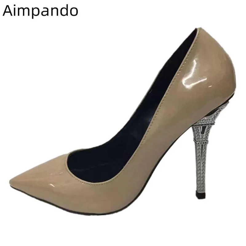 Autumn Spring Pumps Women Point Toe Slim Shallow Classic Ladies Zapato De Mujer Metal Tower High Heel Novelty Pumps Woman Mujer
Autumn Spring Pumps Women Point Toe Slim Shallow Classic Ladies Zapato De Mujer Metal Tower High Heel Novelty Pumps Woman Mujer