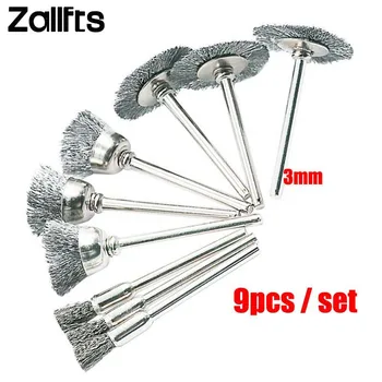 9pcs Steel brush Wire wheel Brushes Die Grinder Rotary Tool Electric Tool for the engraver 
9pcs Steel brush Wire wheel Brushes Die Grinder Rotary Tool Electric Tool for the engraver