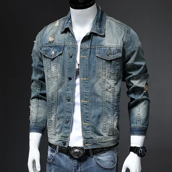 Xuansheng Original Denim Jacket Men's Street Fashion Hip Hop punk Tide Corduroy Color Matching Design Warm Denim jackets Clothes
Xuansheng Original Denim Jacket Men's Street Fashion Hip Hop punk Tide Corduroy Color Matching Design Warm Denim jackets Clothes