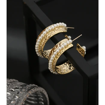 YMYW Vintage Gold Hoop Earrings Imitation Pearls Stylish Romantic Sweet Korean Round Geometric Statement Charm Earrings Jewelry
YMYW Vintage Gold Hoop Earrings Imitation Pearls Stylish Romantic Sweet Korean Round Geometric Statement Charm Earrings Jewelry