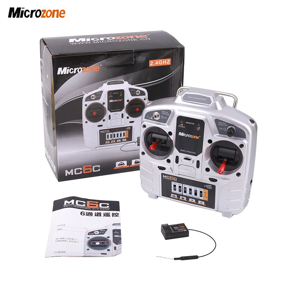Generic MicroZone MC6C 2.4G 6CH S-FHSS FSK Transmitter Remote ...