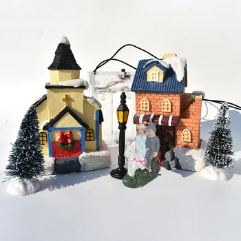 10pcs/set Christmas Ornaments Luminous House Small Cabin Decoration Santa Claus Doll Set RT88
10pcs/set Christmas Ornaments Luminous House Small Cabin Decoration Santa Claus Doll Set RT88