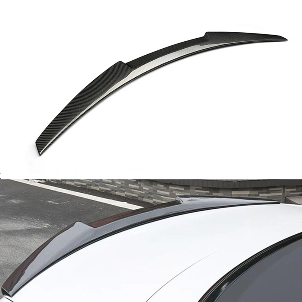 

Rear Spoiler Wing For BMW 3 Series E46 320i 325i 328i 330i M3 Sedan 4 Door 1998-2005 M4 Style Carbon Fiber Trunk Splitter Lip