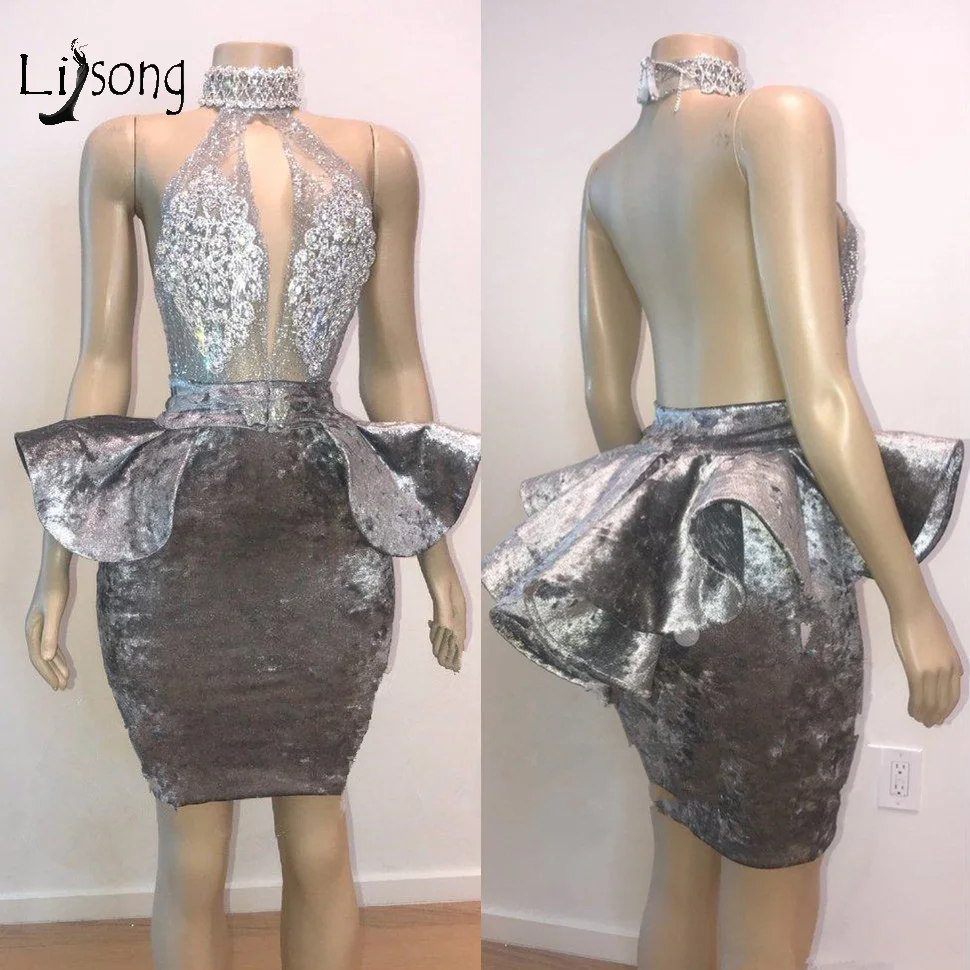 Luxury Crystal Beaded Short Cocktail Dresses 2019 Sexy Backless Mini Party Dress Vestidos Coctel 2019
Luxury Crystal Beaded Short Cocktail Dresses 2019 Sexy Backless Mini Party Dress Vestidos Coctel 2019