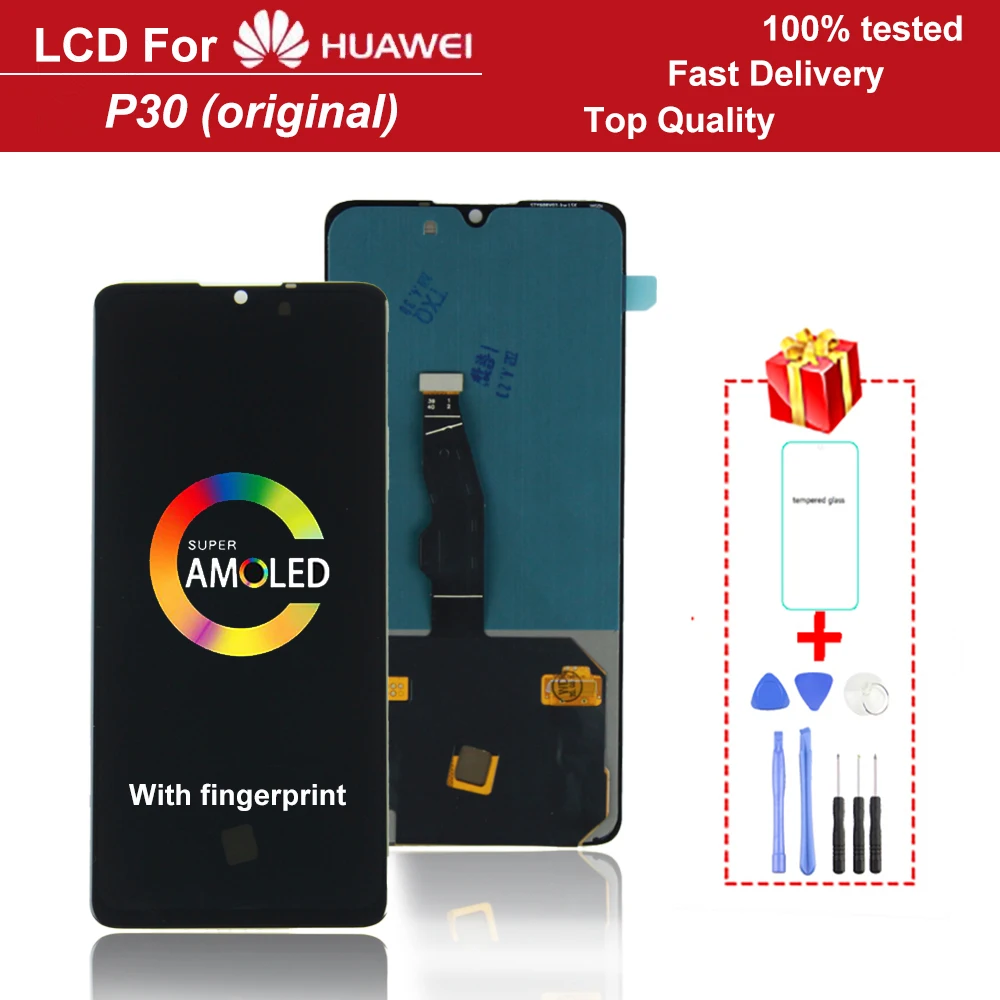 100% tested AMOLED 6.1" LCD with Frame Replacement for HUAWEI P30 LCD Touch Screen Digitizer Assembly ELE-L29 ELE-L09 ELE-AL00
100% tested AMOLED 6.1" LCD with Frame Replacement for HUAWEI P30 LCD Touch Screen Digitizer Assembly ELE-L29 ELE-L09 ELE-AL00