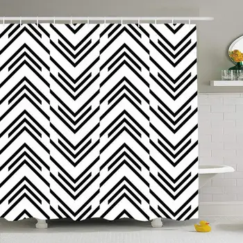 Shower Curtain Set with Hooks 60x72 Element Line Minimalistic Trend Zig Graphic Zag Pattern Abstract Black Textures Shape Grid
Shower Curtain Set with Hooks 60x72 Element Line Minimalistic Trend Zig Graphic Zag Pattern Abstract Black Textures Shape Grid