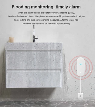 Tuya wifi leak alarm water flood detector smart home alarm overflow and full water remote alarm
Tuya wifi leak alarm water flood detector smart home alarm overflow and full water remote alarm