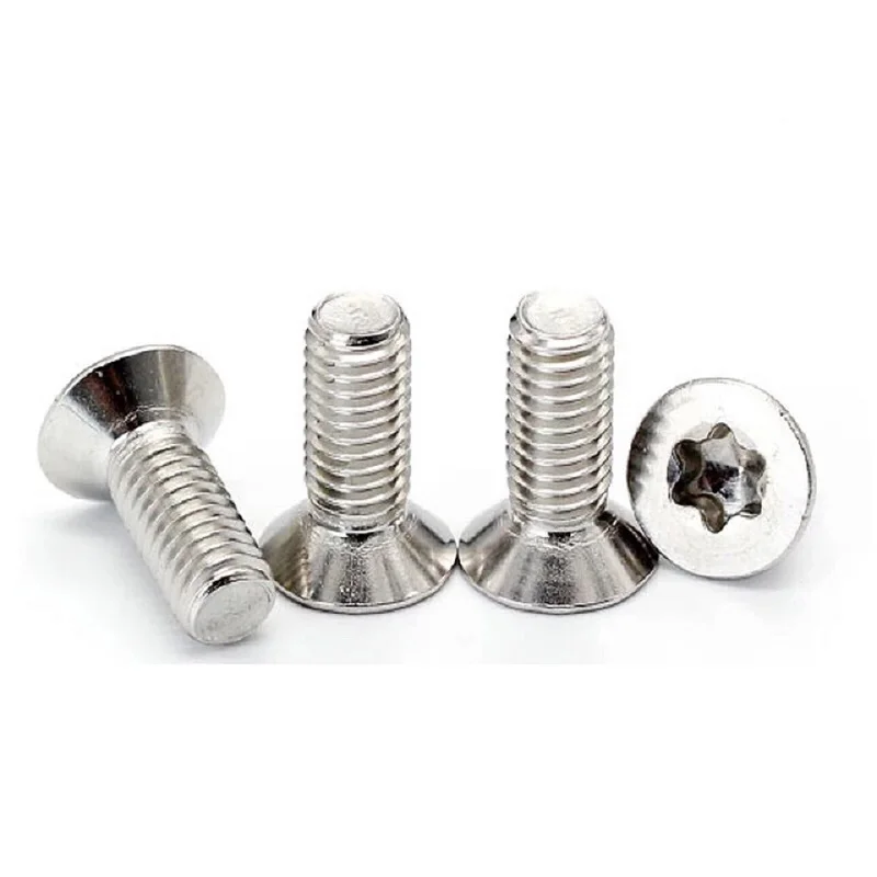 100pcs/lot M3 M4 M5 M6 GB2673 ISO14581 Stainless steel countersunk head torx screw flat six-lobe machine screws
100pcs/lot M3 M4 M5 M6 GB2673 ISO14581 Stainless steel countersunk head torx screw flat six-lobe machine screws