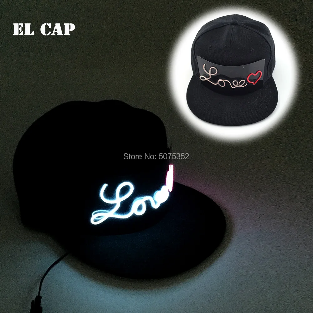 Night Club Bar Glowing Hip Hop Caps EL Wire Baseball Cap Led Luminous Hat For Stage Performance Halloween Carnival Festival
Night Club Bar Glowing Hip Hop Caps EL Wire Baseball Cap Led Luminous Hat For Stage Performance Halloween Carnival Festival