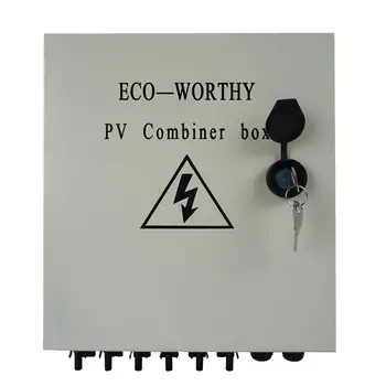 ECO-WORTHY PV Combiner Box for Solar Panels, with Lightning Arreste, Current and Circuit Brekers (6 String)
ECO-WORTHY PV Combiner Box for Solar Panels, with Lightning Arreste, Current and Circuit Brekers (6 String)
