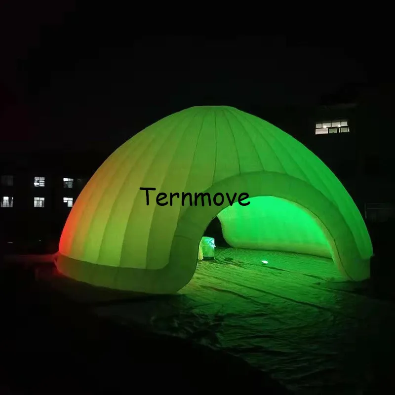 

giant LED dome inflatable tent for party event oxford inflatable snow igloo tent with led lighting air dome shaped tent