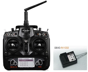 Walkera DEVO 10 2.4G Transmitter 10CH RX1002 Receiver Telemetry RC Transmitter for RC Model Airplane Multicopter
Walkera DEVO 10 2.4G Transmitter 10CH RX1002 Receiver Telemetry RC Transmitter for RC Model Airplane Multicopter