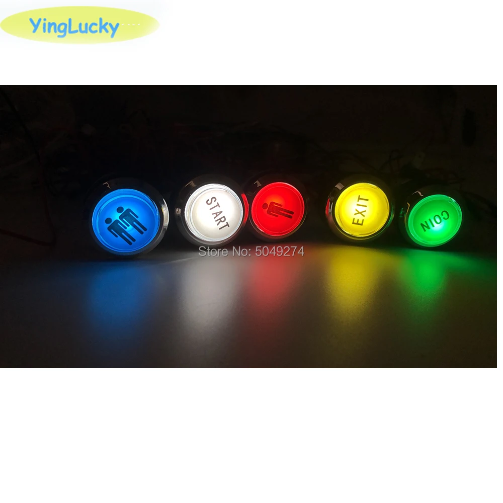 Arcade LED button 1 P and 2 P Coin Button 33mm Glossy Glass 5V LED Push Buttons with 2Pin Cable Arcade Cabnet Zero Delay Button
Arcade LED button 1 P and 2 P Coin Button 33mm Glossy Glass 5V LED Push Buttons with 2Pin Cable Arcade Cabnet Zero Delay Button