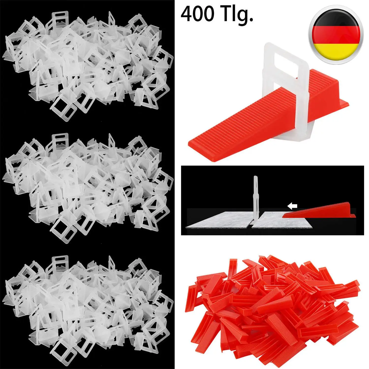 400pcs Tile Leveling Spacer System Flooring Level Construction Plastic Spacers Tiling Tools Constructions Tool Parts
400pcs Tile Leveling Spacer System Flooring Level Construction Plastic Spacers Tiling Tools Constructions Tool Parts