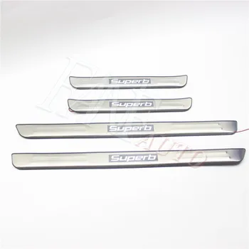 Stainless Steel Led Door Sill Scuff Plate Guard Sills Protector Trim For Skoda Superb
Stainless Steel Led Door Sill Scuff Plate Guard Sills Protector Trim For Skoda Superb