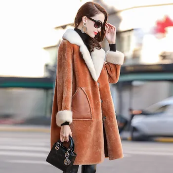 Mink Fur Collar Real Fur Coat Wool Jacket Autumn Winter Coat Women Clothes 2020 Korean Double-faced Sheepskin Coat BT18YS7-11
Mink Fur Collar Real Fur Coat Wool Jacket Autumn Winter Coat Women Clothes 2020 Korean Double-faced Sheepskin Coat BT18YS7-11