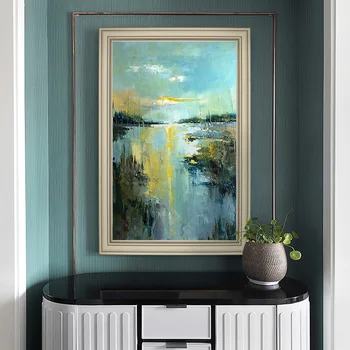 Nordic Landscape hand-painted Oil Painting Abstract Decorative Villa Living Room Entrance Mural Paintings American Luxury Substa
Nordic Landscape hand-painted Oil Painting Abstract Decorative Villa Living Room Entrance Mural Paintings American Luxury Substa