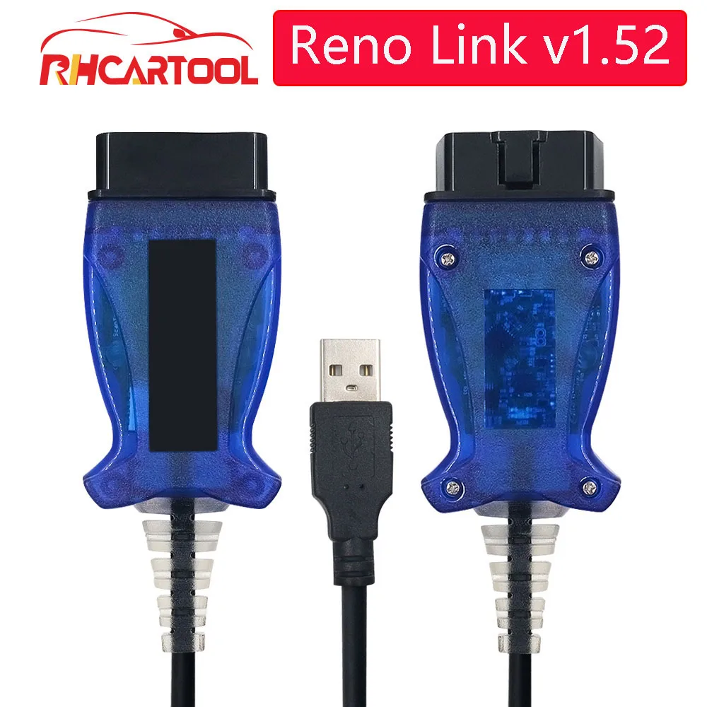 OBD2 2 Renolink for Renault ECU Programmer V1.52 for Reno Link USB Diagnostic Cable Programming device for Dacia vehicles
OBD2 2 Renolink for Renault ECU Programmer V1.52 for Reno Link USB Diagnostic Cable Programming device for Dacia vehicles