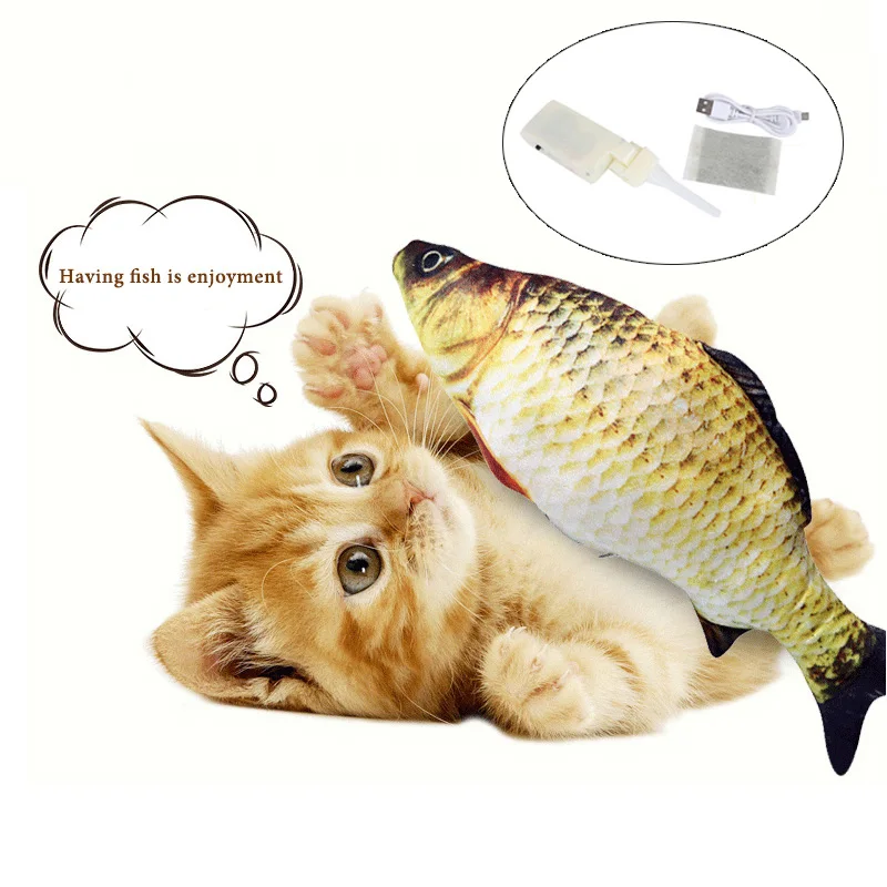 Pet Cat Toy USB Charging Simulation Electric Dancing Moving Floppy Fish Cats Toy For Cat Toys Interactive Catnip Dropshipping
Pet Cat Toy USB Charging Simulation Electric Dancing Moving Floppy Fish Cats Toy For Cat Toys Interactive Catnip Dropshipping
