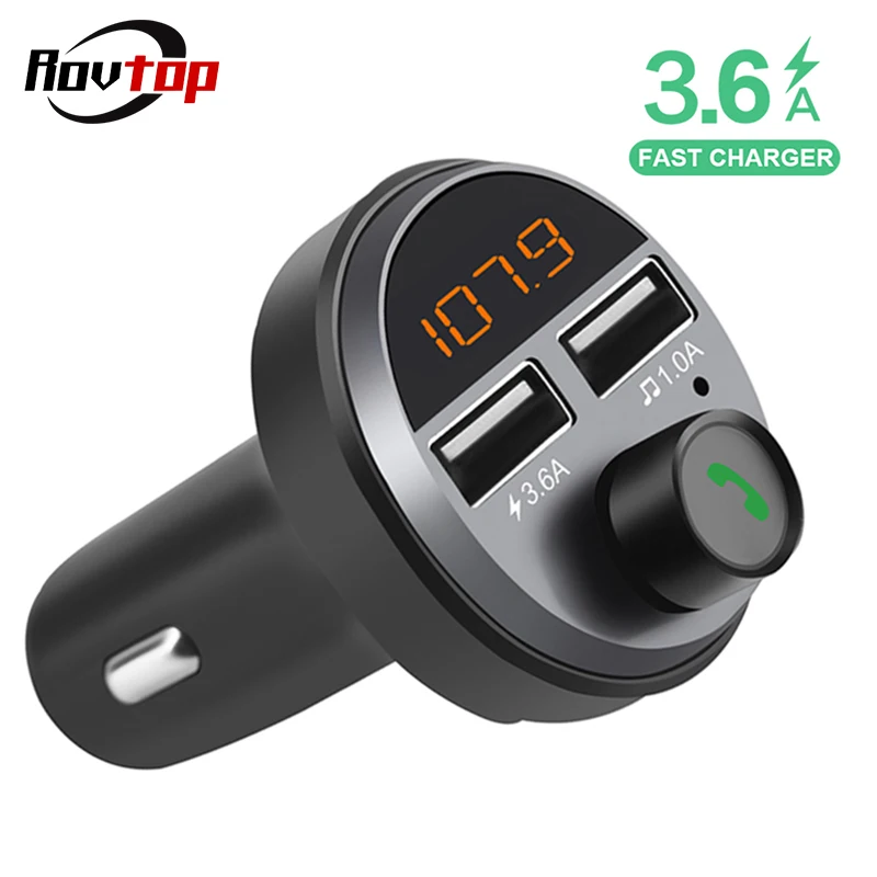 Wireless Handsfree Car Bluetooth 5.0 Kit FM Transmitter Car MP3 Player 3.6A Fast Charge Dual USB Charger Support TF Card Z2
Wireless Handsfree Car Bluetooth 5.0 Kit FM Transmitter Car MP3 Player 3.6A Fast Charge Dual USB Charger Support TF Card Z2