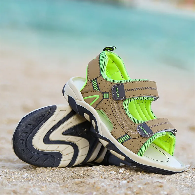 2020 Summer Boys Sandals Kid Sandals Children Shoes Cut-outs Rubber School Shoes Breathable Open Toe Casual Boy Sandal (14)