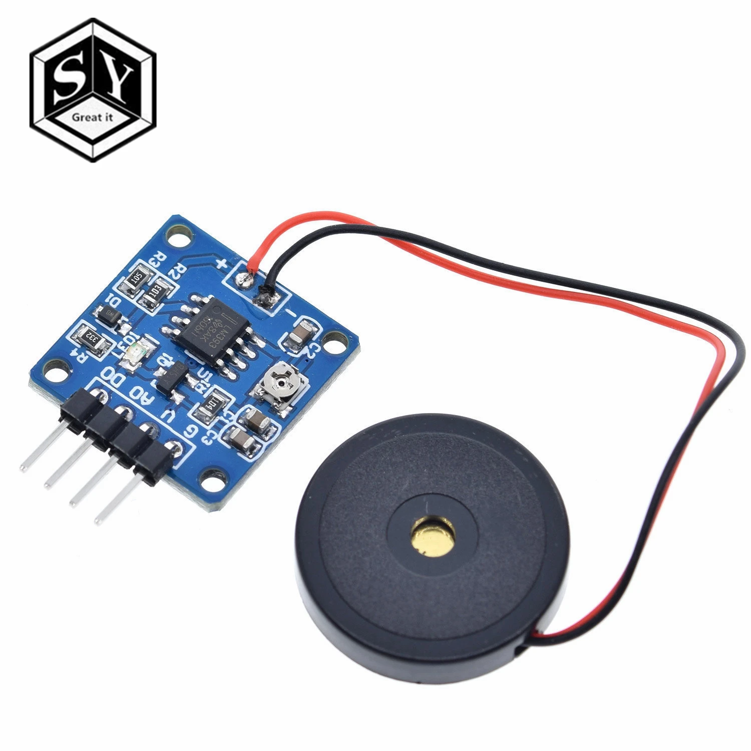 GREAT IT 5V Piezoelectric Film Vibration Sensor Switch Module TTL Level Output For Arduino
GREAT IT 5V Piezoelectric Film Vibration Sensor Switch Module TTL Level Output For Arduino