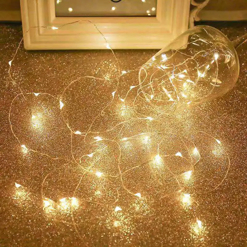 50L LED 5M String Lights Copper Wire Light Night Light 3XAA Battery Christmas Wedding Garland Decoration LED String Fairy Lights
50L LED 5M String Lights Copper Wire Light Night Light 3XAA Battery Christmas Wedding Garland Decoration LED String Fairy Lights