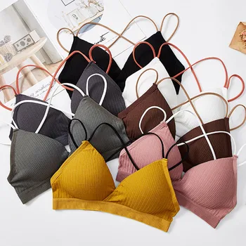 Fashion Women Solid Colors Wireless Bra Tops Vest Seamless Breathable Chest Pad Wearing Sports Underwear Lingerie Bralette#p3
Fashion Women Solid Colors Wireless Bra Tops Vest Seamless Breathable Chest Pad Wearing Sports Underwear Lingerie Bralette#p3