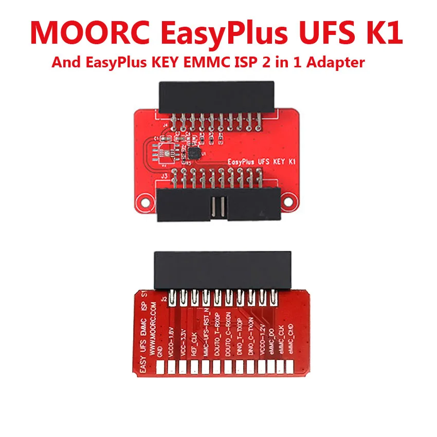 Фото Адаптер MOORC ICFRIEND Easyplus UFS key K1 EMMC ISP 2 в 1 с поддержкой интерфейса | Мобильные телефоны
