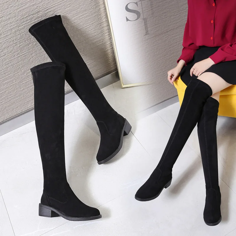 Thigh Boot Women's over-the-Knee Thin Boots High Heel Boots Slimming Stretch Boots plus Velvet Boots
Thigh Boot Women's over-the-Knee Thin Boots High Heel Boots Slimming Stretch Boots plus Velvet Boots