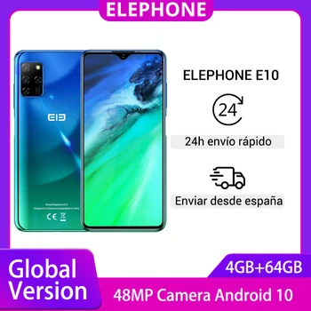 ELEPHONE E10 4GB 64GB Smartphone Octa Core 6.5" Screen 48MP Quad Camera Android 10 NFC Side Fingerprint Mobile Phones 4000mAh
ELEPHONE E10 4GB 64GB Smartphone Octa Core 6.5" Screen 48MP Quad Camera Android 10 NFC Side Fingerprint Mobile Phones 4000mAh