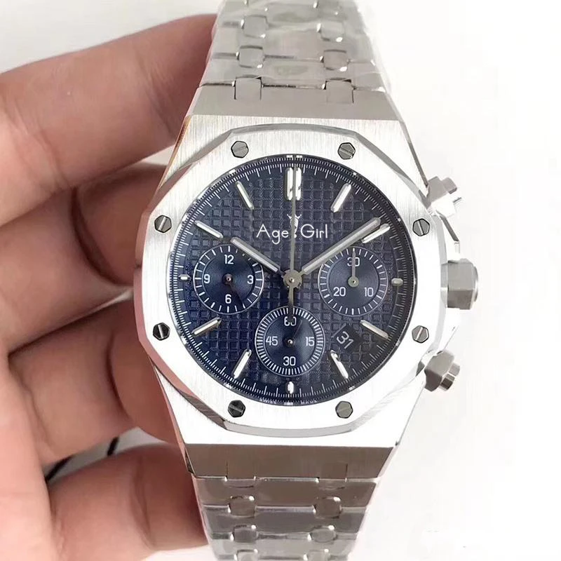 Famous Brand New Men Silver Blue Watch Chronograph Sapphire Stainless Steel Rose Gold Oaks StopWatch Luminous Black Royal Watch
Famous Brand New Men Silver Blue Watch Chronograph Sapphire Stainless Steel Rose Gold Oaks StopWatch Luminous Black Royal Watch